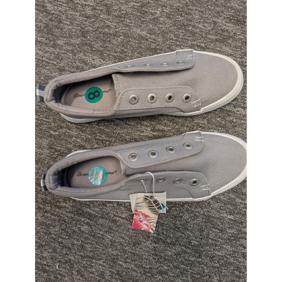 Tommy Hilfiger Shoes - Tommy Bahama Women Gray Canvas Slip On Sneakers Shoes Size 8